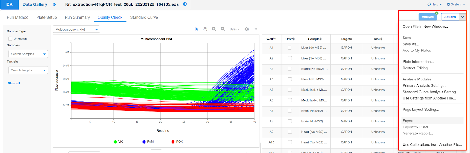 ThermoFisher Applied BioSystems, QuantStudio Design & Analysis