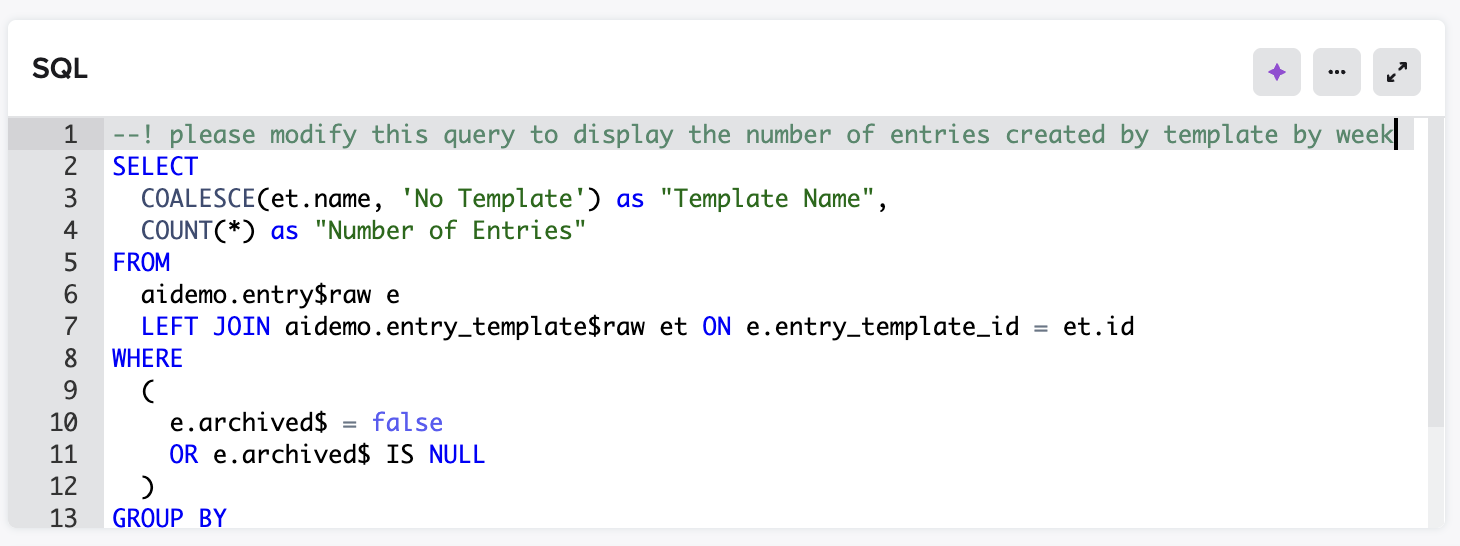 Insights SQL assistant – Benchling