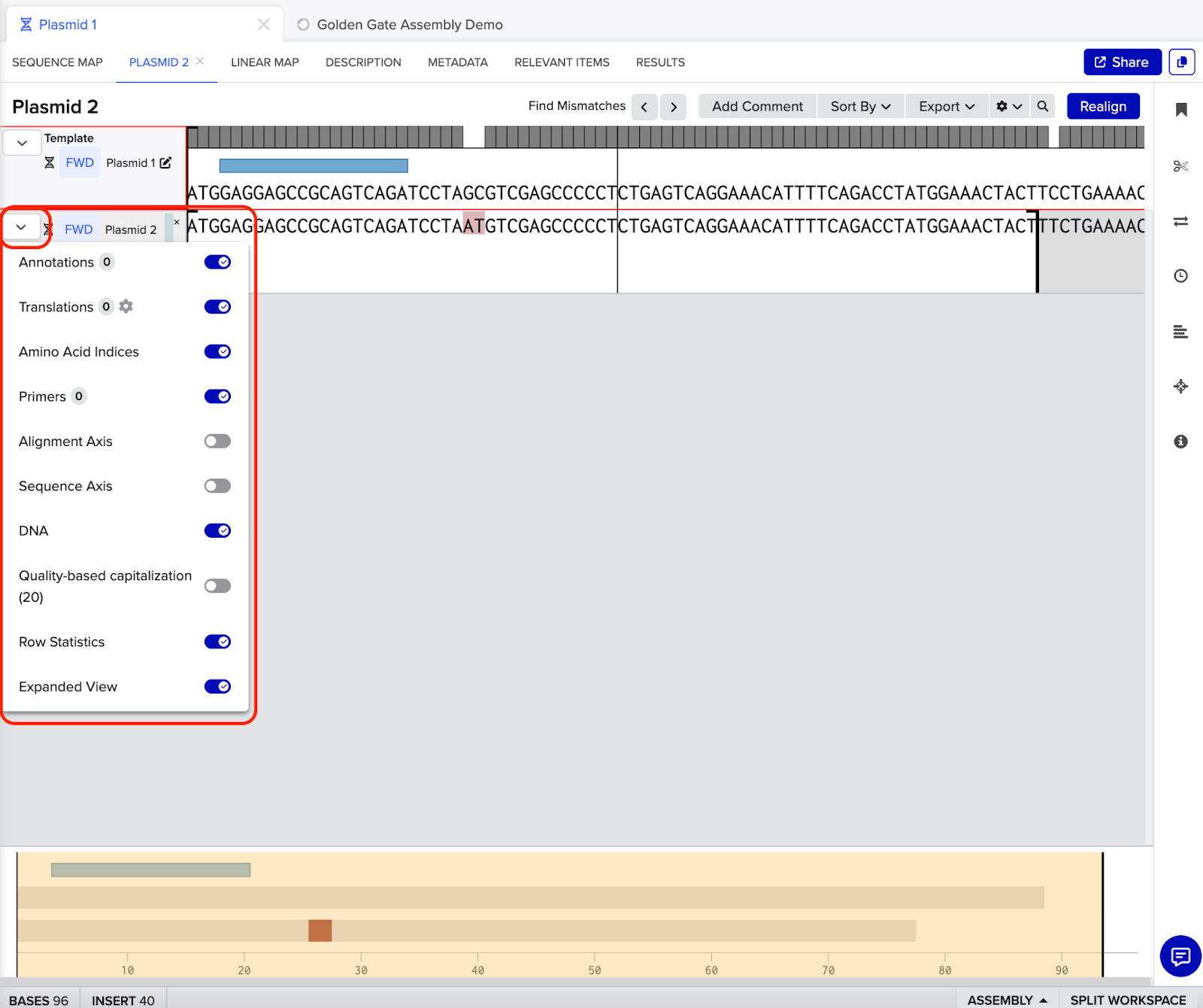 How To Create Alignments Benchling