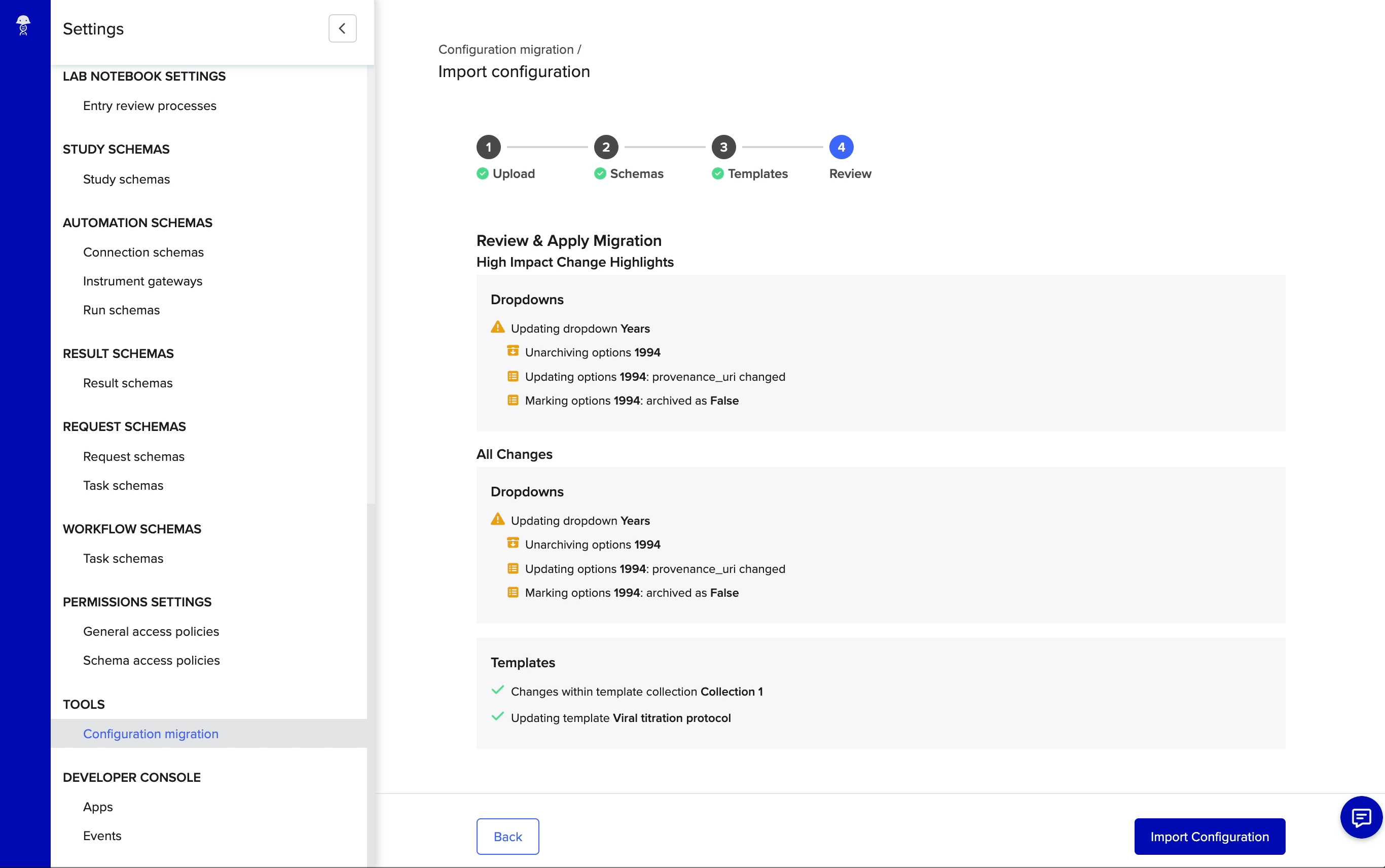 review changes and click import configuration.gif