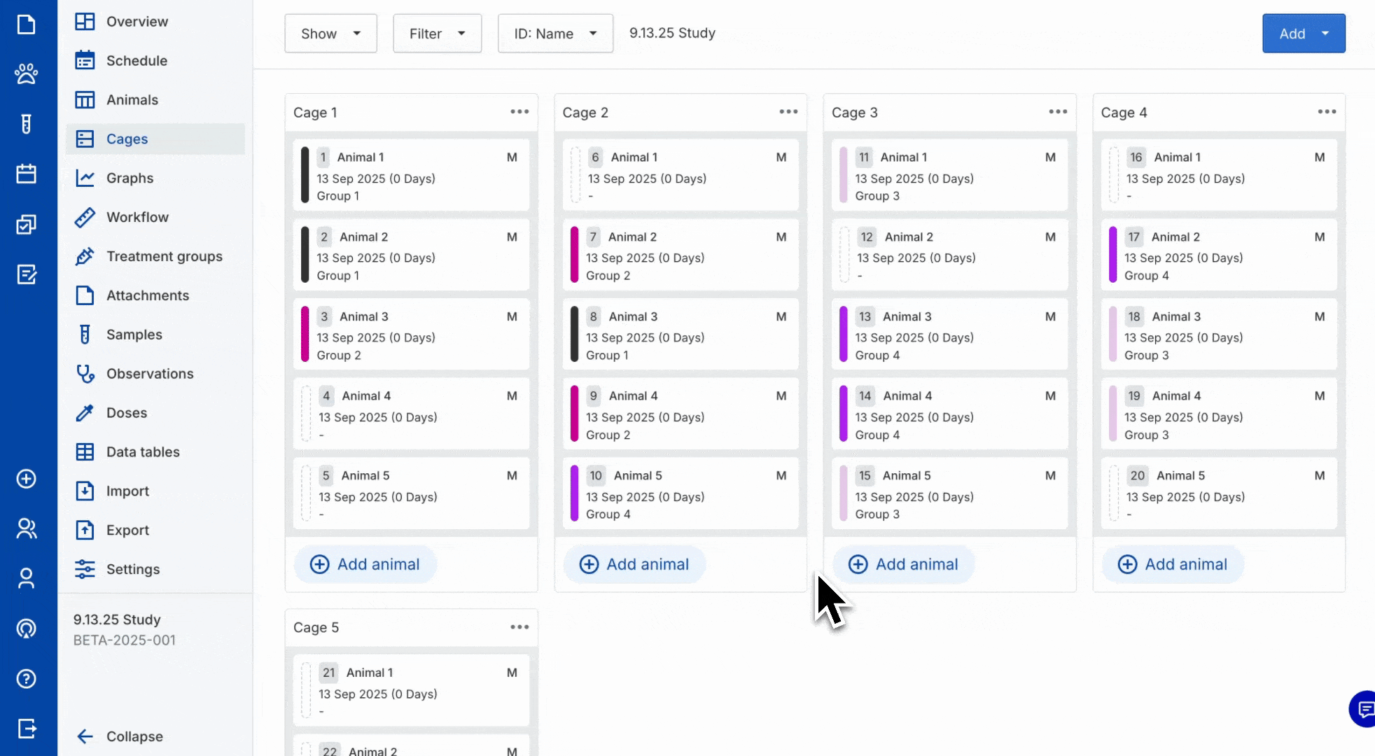 move animals between cages via drag and drop.gif