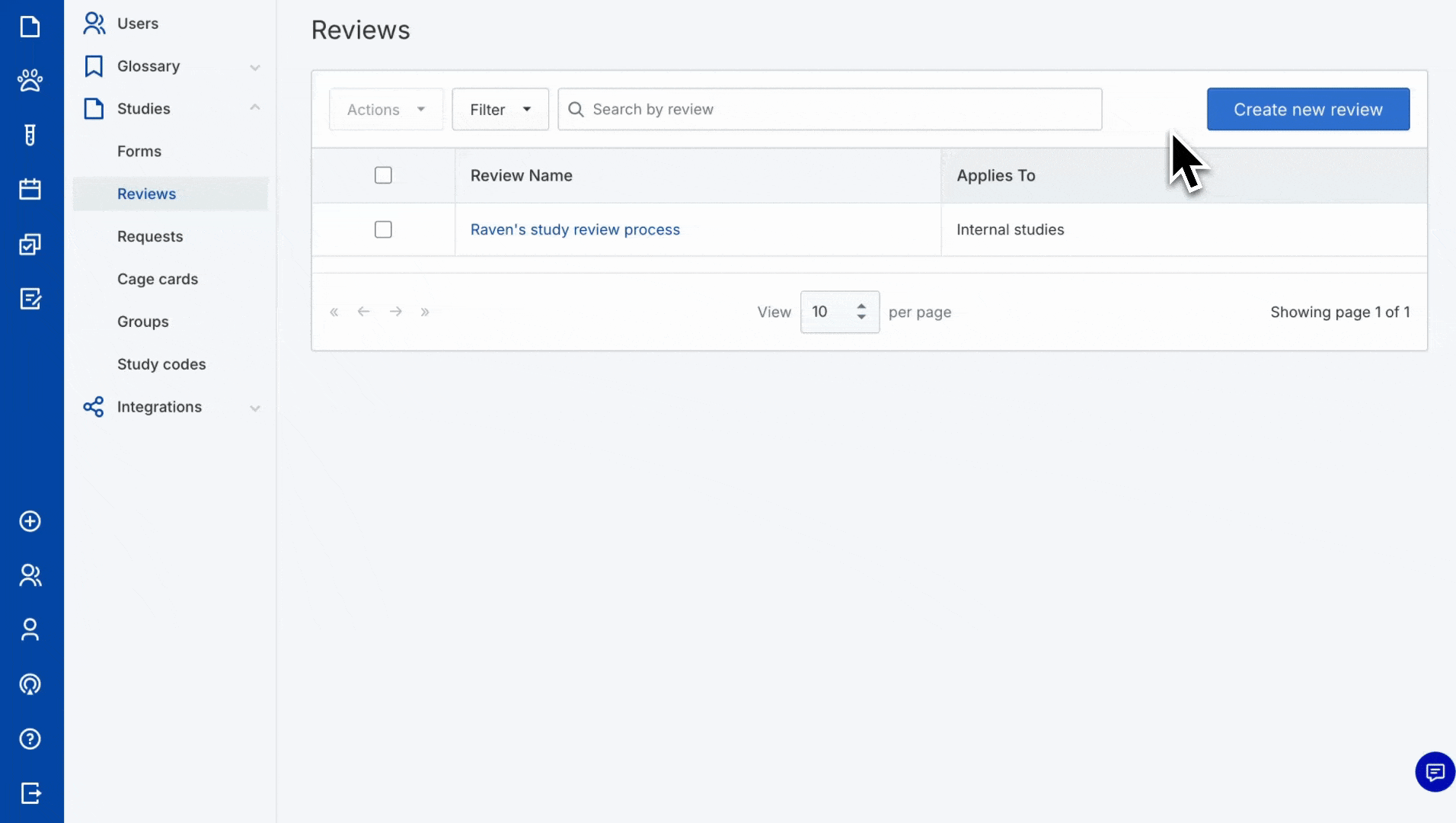 Configure In Vivo - create review process.gif
