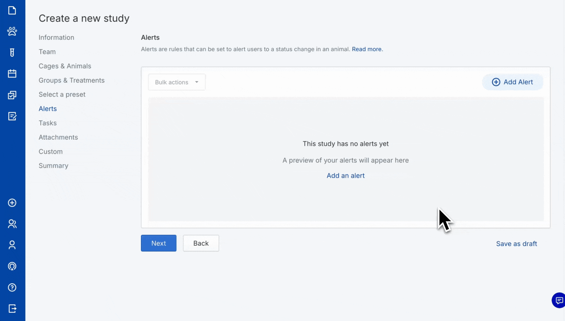 create a study - create an alert.gif