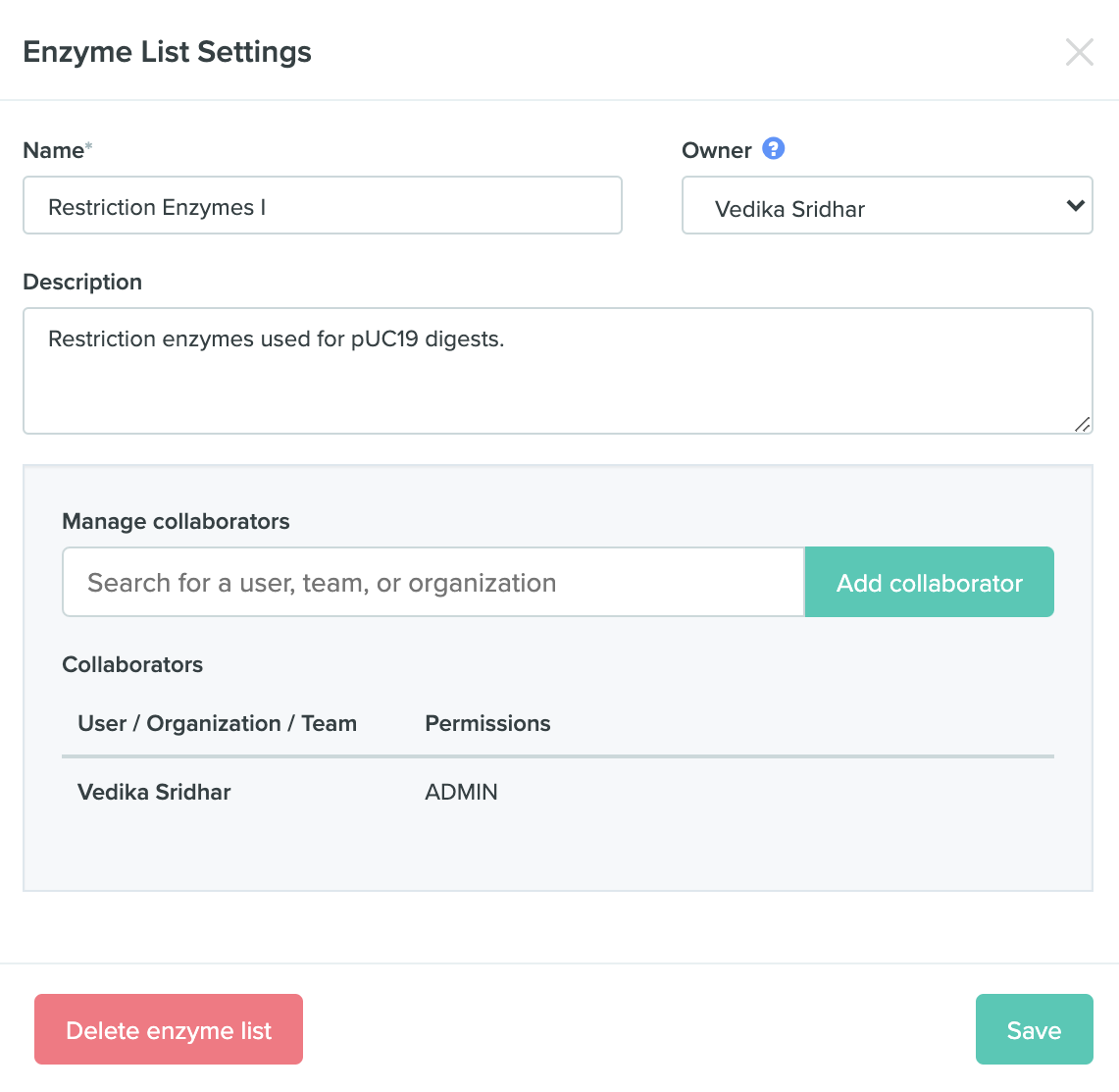 create-lists-of-restriction-enzymes-benchling