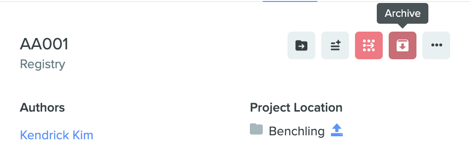 Archiving Registry Entities Benchling 3452